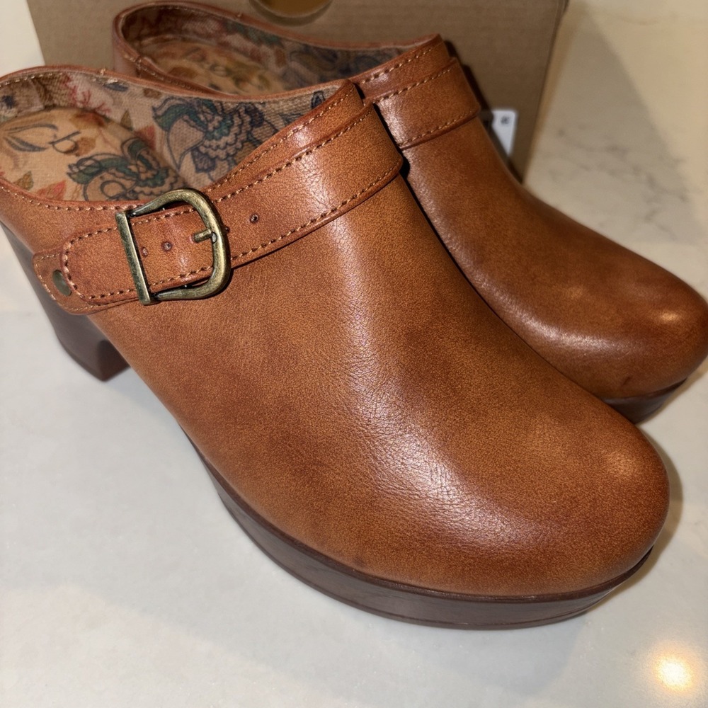 NEW BOC Women's Adel Clog, Style# BC0040016, Size 10, Color Tan Platform Heel - Picture 2 of 8